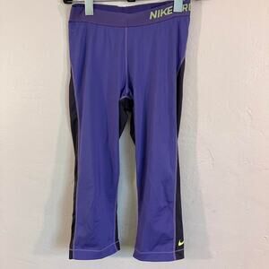 Nike Pro Compression‎ Capri Pants Purple Grey